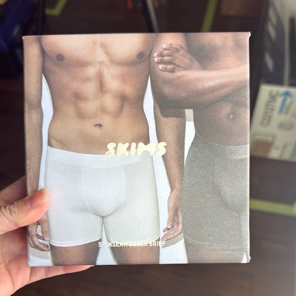 NWT SKIMS Men's stretch 5 inch boxer brief 3 pack
